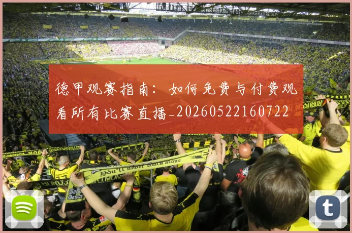 德甲观赛指南:如何免费与付费观看所有比赛直播_20260522160722
